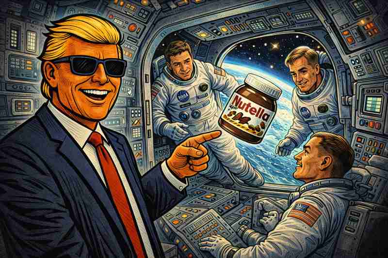 Schwerelos und schokoladig: Das größte Nutella-Mysterium im All