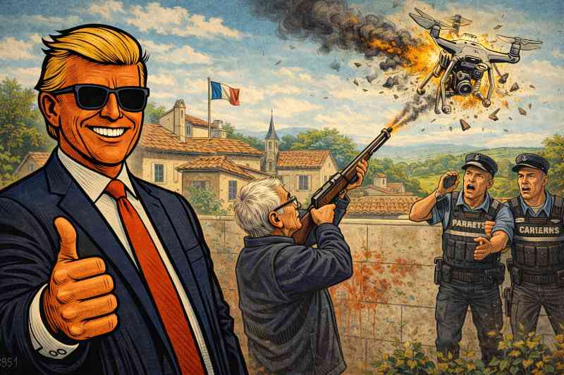 Ein Schuss, ein Treffer: Wie ein Rentner den Drohnenkrieg eröffnete