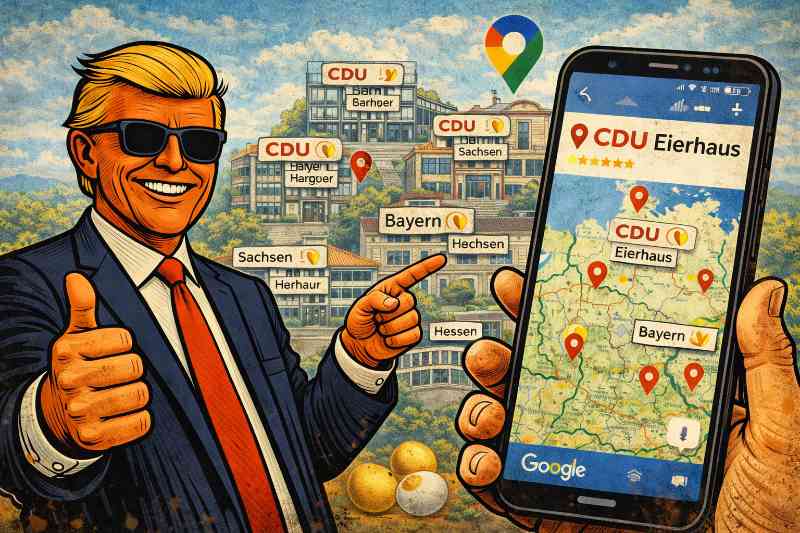 Deutschland im Eiermodus: Wie aus der CDU plötzlich ein „Eierhaus“ wurde