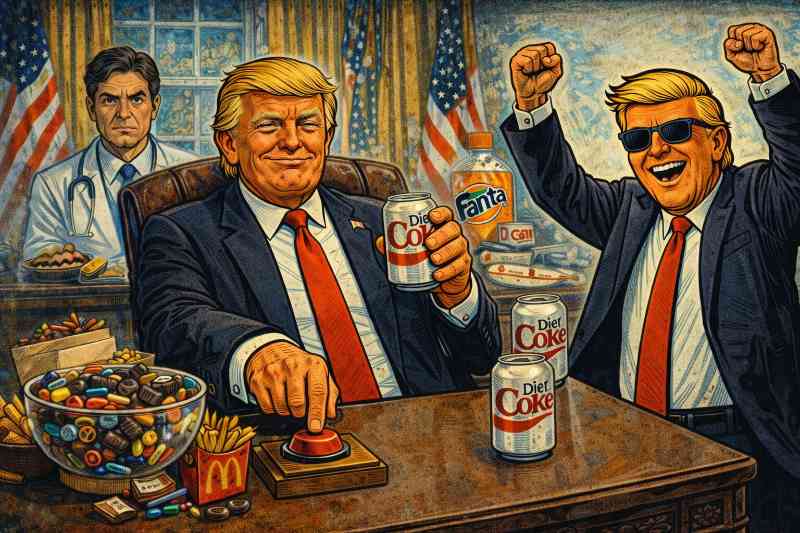 Cola statt Karotte – Die unglaubliche Ernährungsrevolution aus dem Oval Office