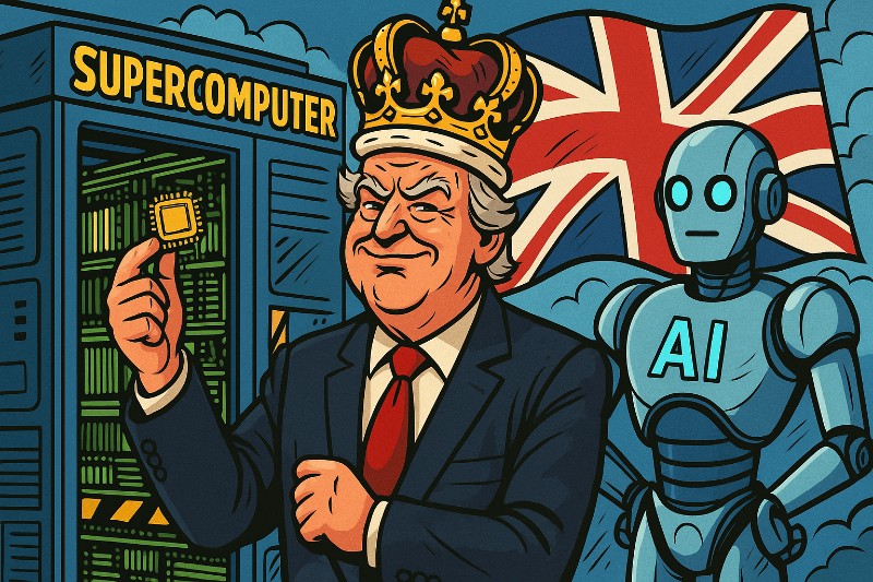 God Save the Chips! – Wie King Charles jetzt auch einen KI-Thron besteigt (ohne zu wissen, was GPU heißt)