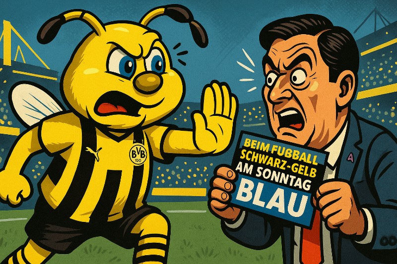 AfD benutzt Borussia Dortmund – und kassiert die Rote Karte der Realität!