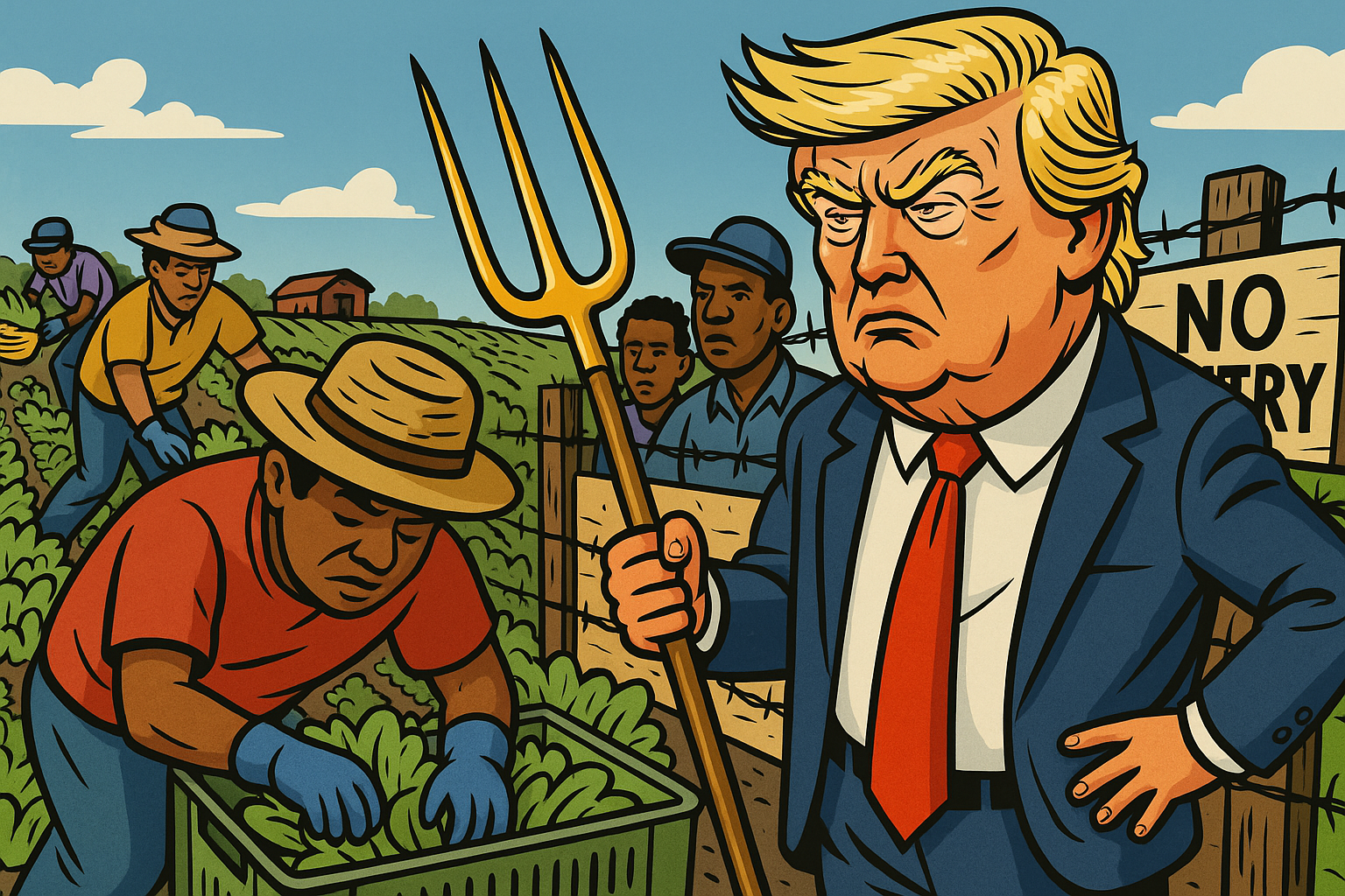 Die Trump’sche Landwirtschaftsformel – Migranten pflücken, Großstädter gucken