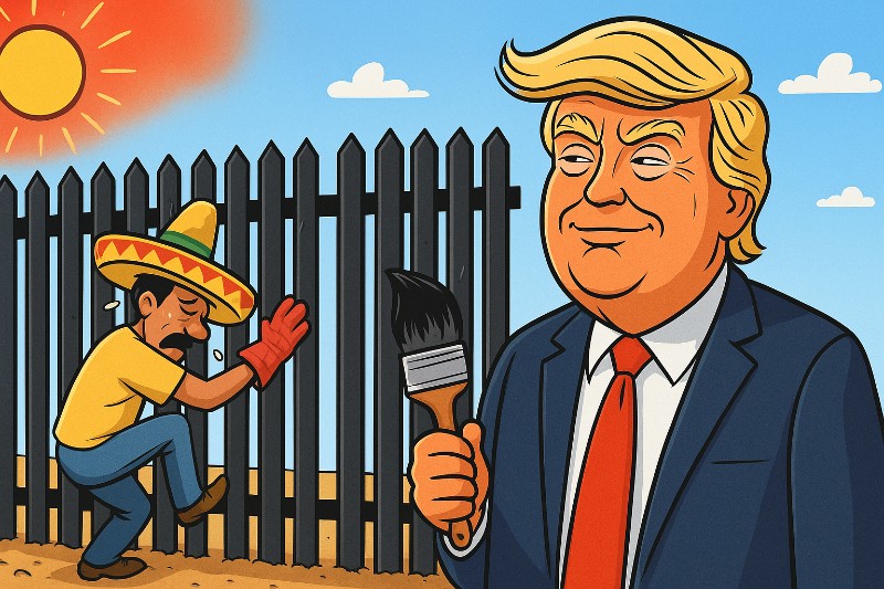 Fifty Shades of Schwarz – Trumps Hitzewall der Liebe