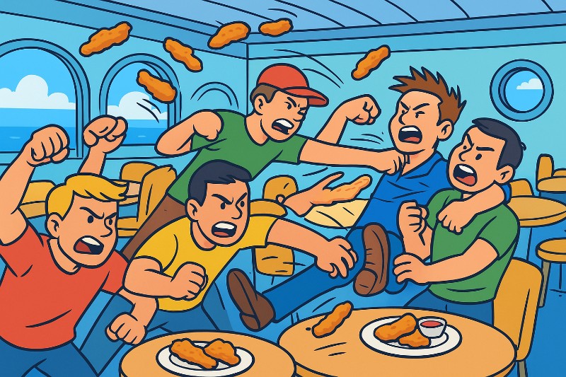 Kreuzfahrt im Chaos – Chicken Tenders, Schlägerei und die Titanic des schlechten Benehmens!