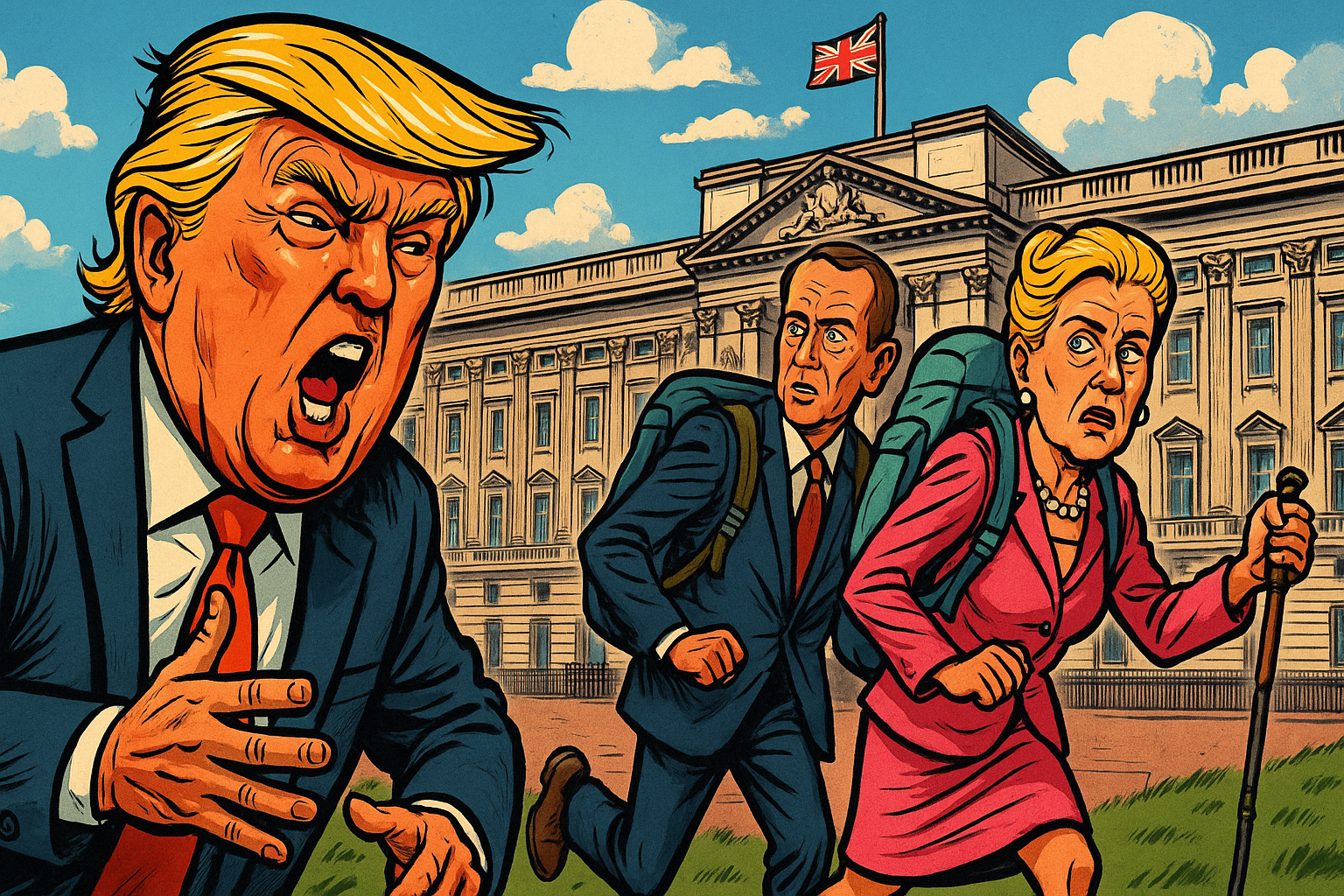 Die Windsors auf der Flucht – Trump kommt, und die Royals machen die Biege