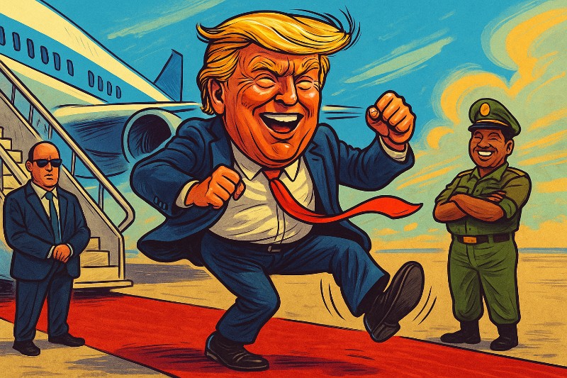 „Make Dance Great Again!“ – Ronald Tramp über Trumps diplomatische Tanzoffensive in Malaysia