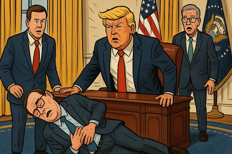 Der Kollaps im Oval Office – Wenn Big Pharma fällt (und Trump steht)