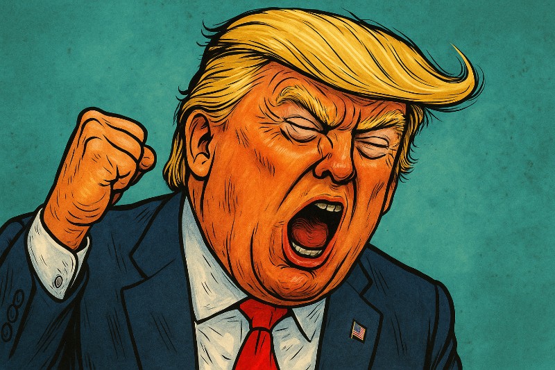 Der große Krächzkrieg – Ronald Tramp über den Tag, an dem Donalds Stimme die US-Demokratie retten wollte