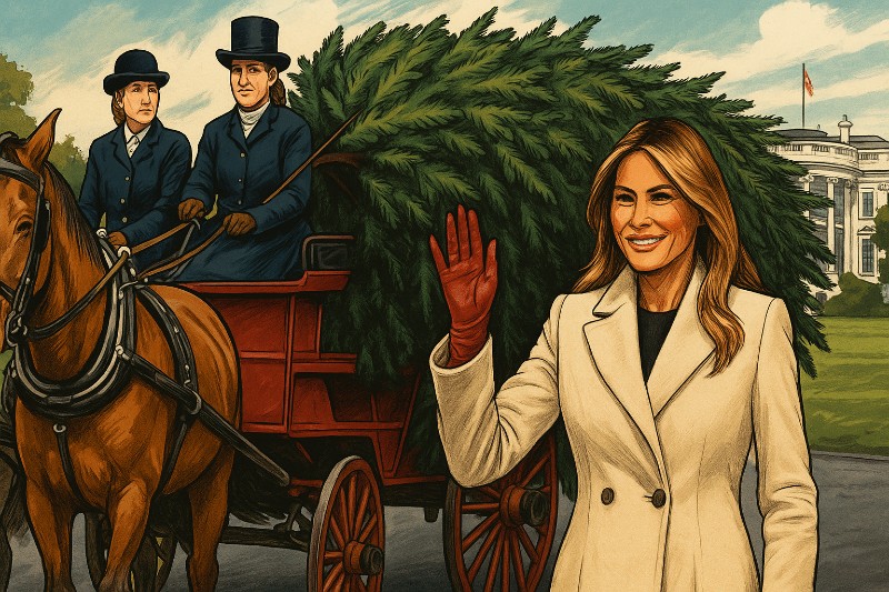 Melania, der Weihnachtsbaum und die größte Show seit Erfindung der Tanne
