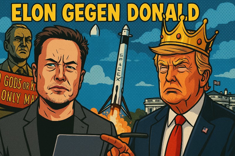 Elon gegen Donald – Wenn Techno-Gott auf Selbstkrönung trifft