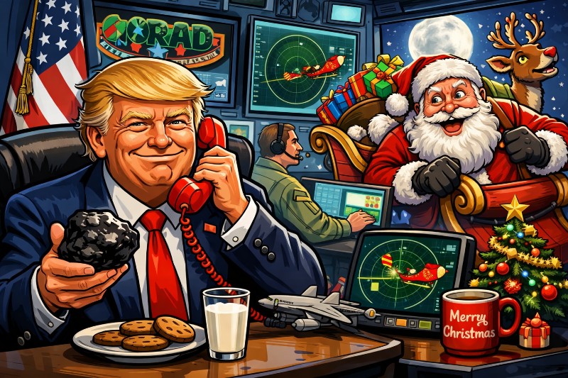 Wenn der Weihnachtsmann von NORAD überwacht wird – und Kohle plötzlich wieder schön ist