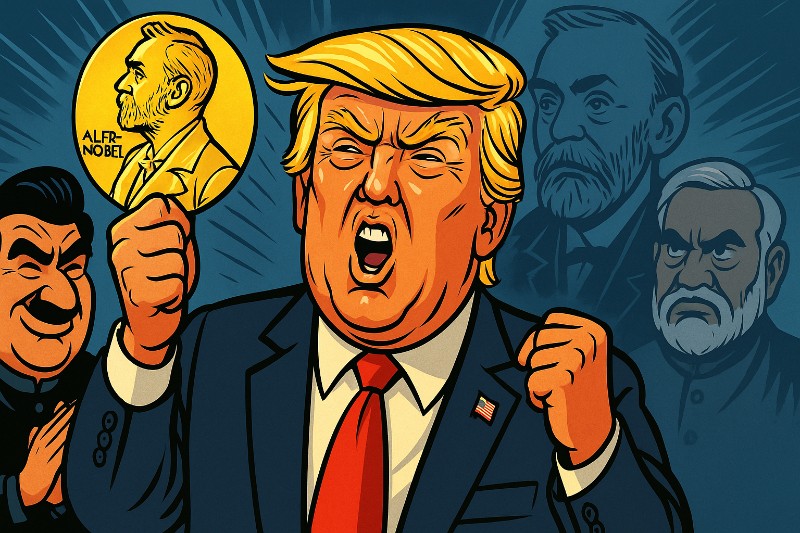 Friedensnobelpreis für den Mann mit dem Wortschatz eines Twitterbots – Ronald Tramp über Trumps diplomatisches Weltwunder