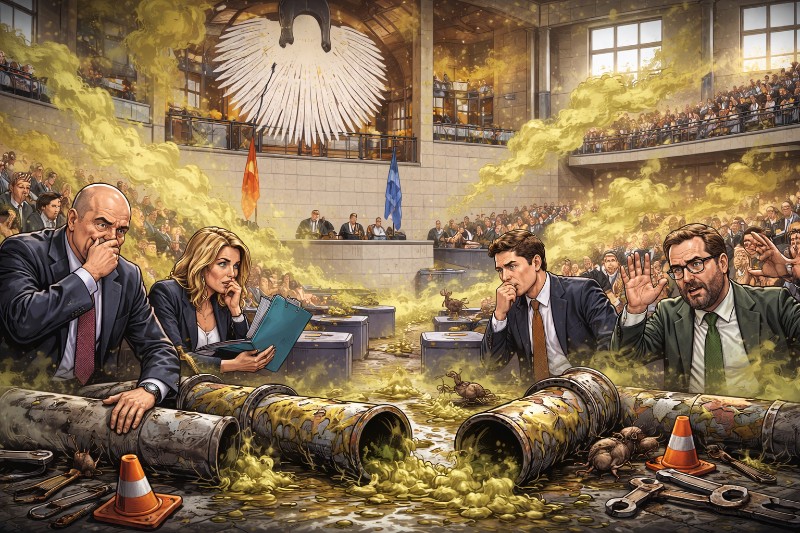 Gasalarm im Parlament