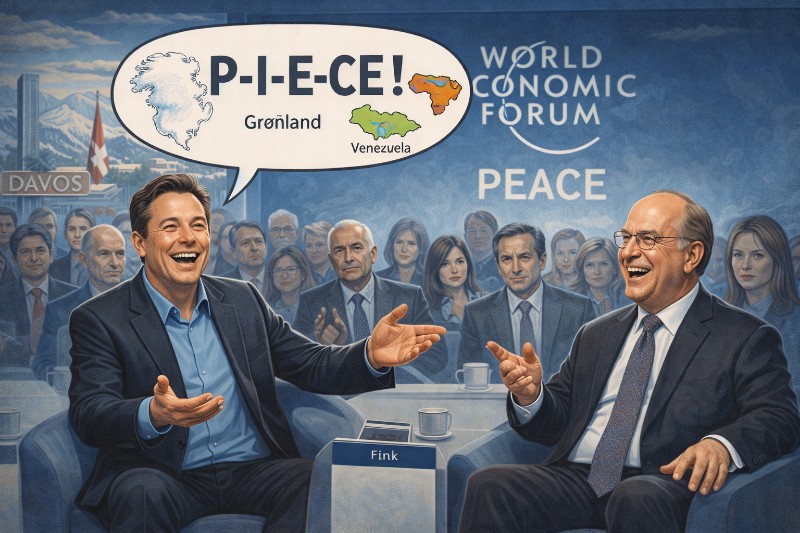 Davos, P-I-E-C-E und die große geopolitische Lachnummer