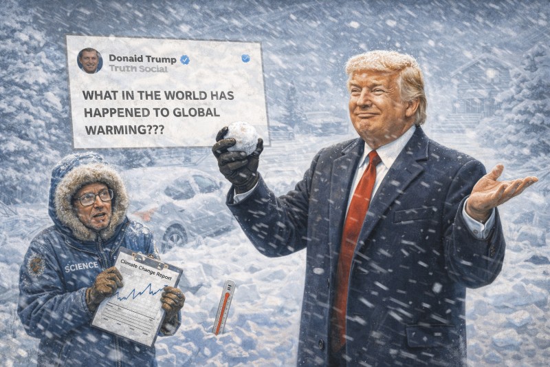 Schnee! Das Ende der Erderwärmung!