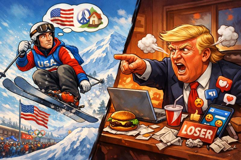 Der Abfahrtslauf der Empörung