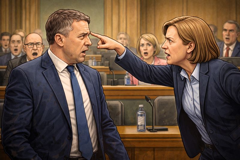 Härtester politischer Schlagabtausch seit der Erfindung des Mikrofonständers