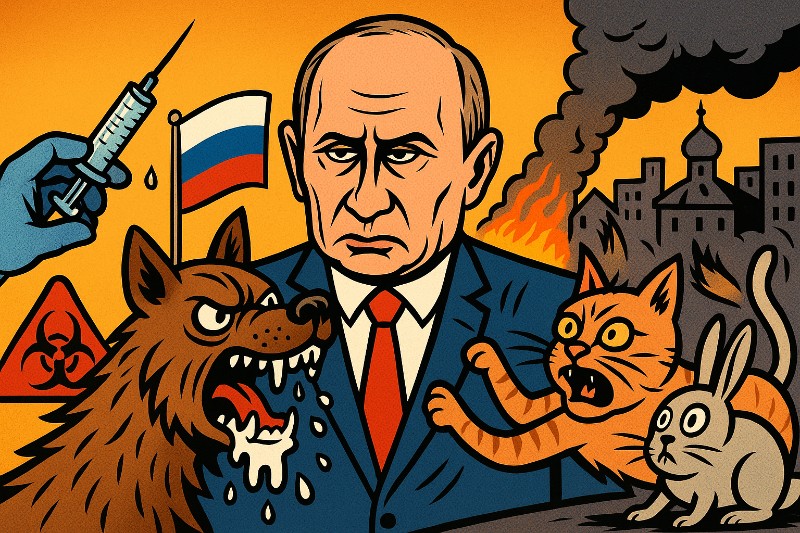 Tollwut in Trumplandia – Wie Putin jetzt nicht nur die Ukraine, sondern auch Hunde verliert