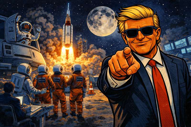 Zum Mond und hoffentlich zurück