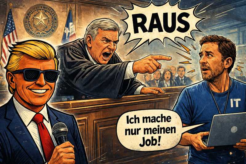 Fünf Sekunden IT – und der Gerichtssaal explodiert